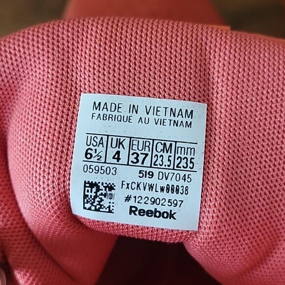 NEW Reebok Women’s 6.5 Freestyle Hi Shoes Sneakers Suede Leather Coral Orange - Picture 12 of 12